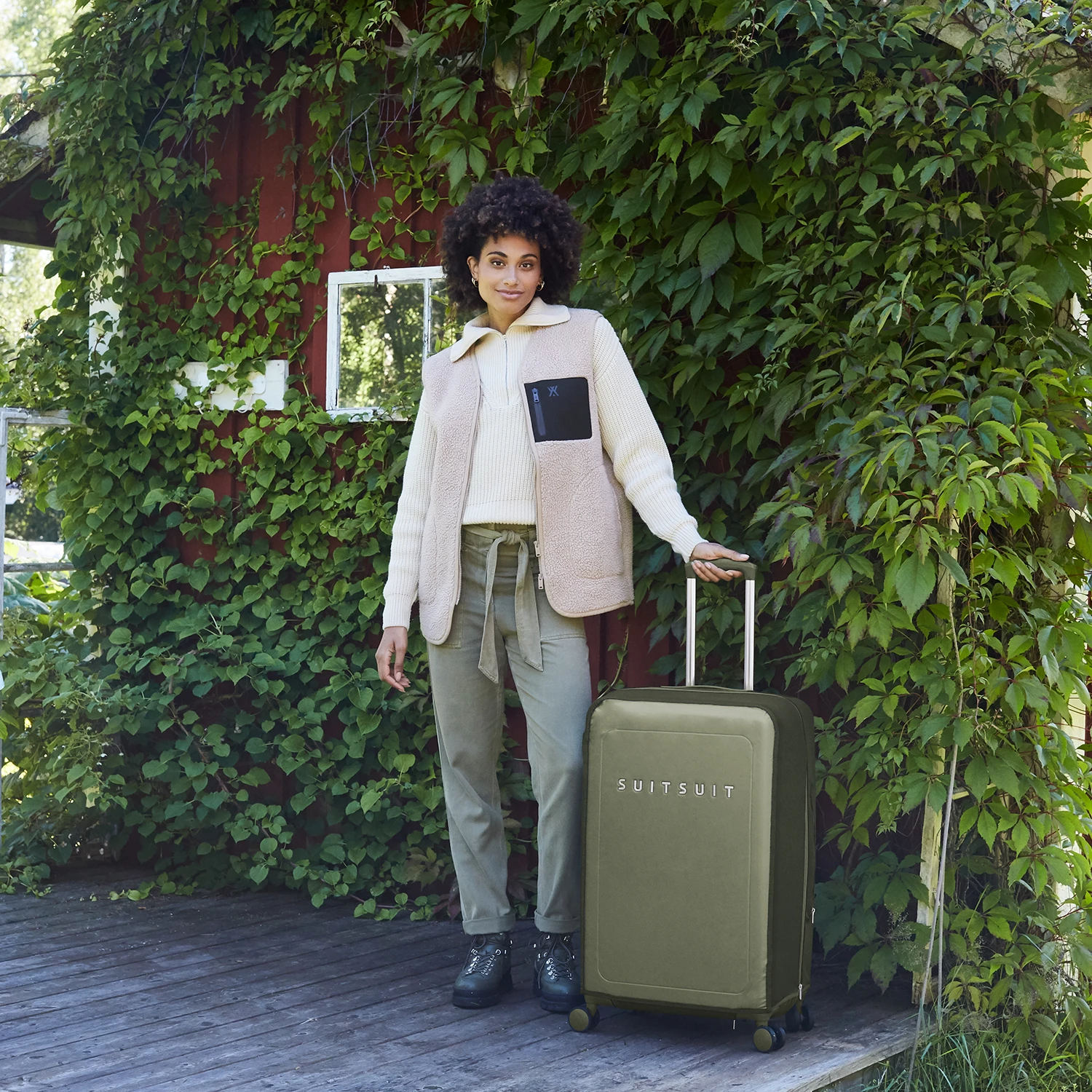 Natura - Four Leaf Clover Green - Beschermhoes (76 Cm) 4 Natura - Four Leaf Clover Green - Beschermhoes (76 Cm) - Afbeelding 2